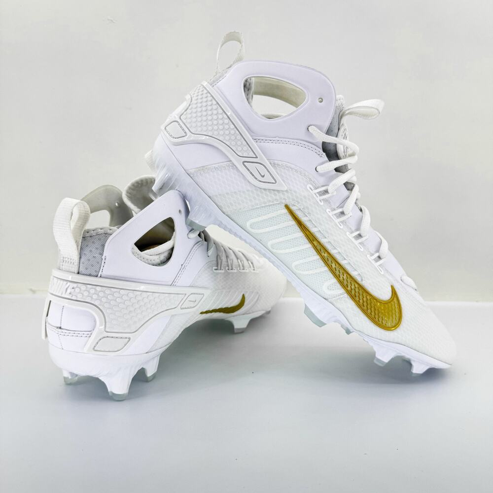 Nike Huarache 9 Elite LAX Lacrosse Cleats "White Gold"[FD0088-100]Multiple Sizes